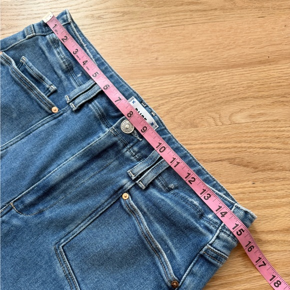 Anthropologie PAIGE Anessa High Rise Wide Leg Crop Jeans Sunnie Distressed 29 - Picture 6 of 13